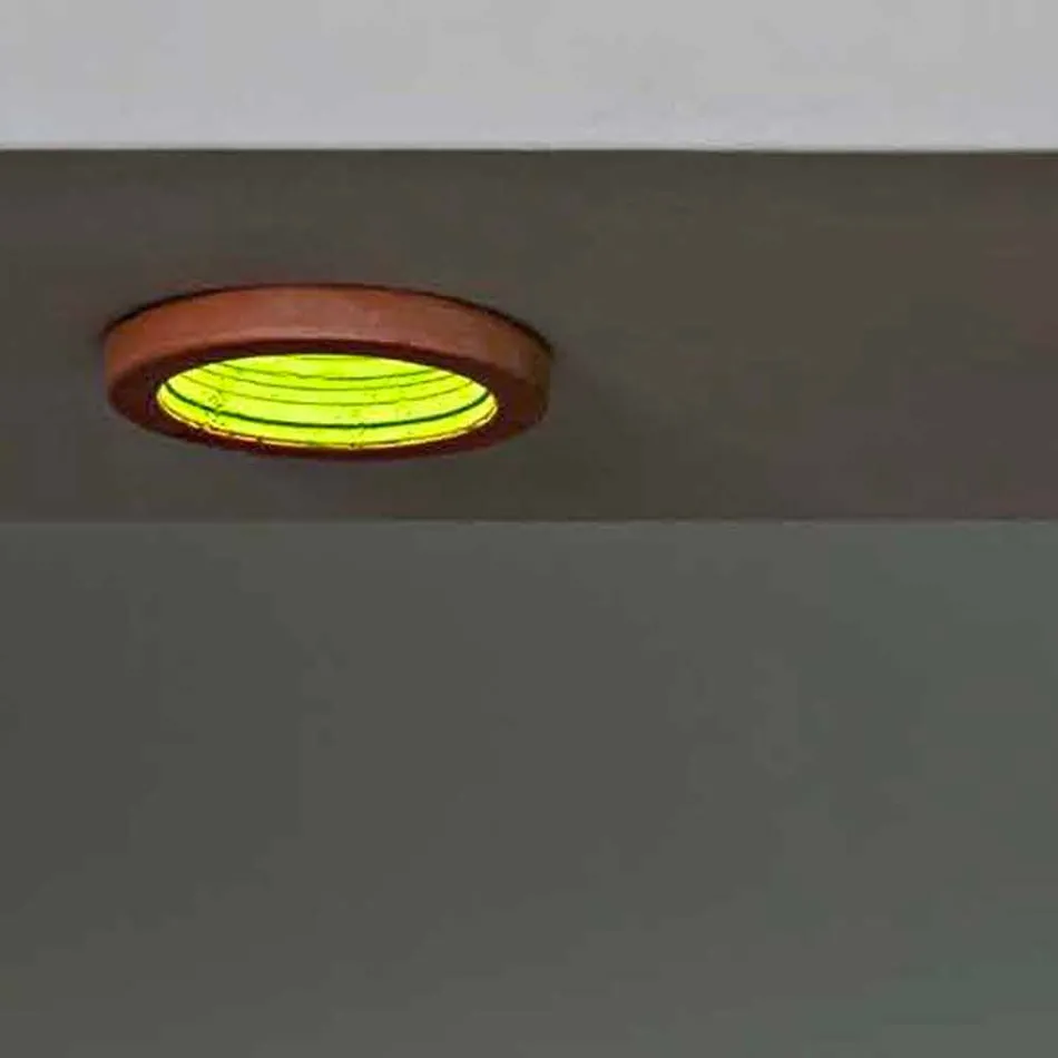 TOSCOT Karst vuurtoren gebouwd Ø23 cm Made in Toscane Viadurini