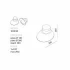 TOSCOT Chapeau! Lamp muur / plafond gemaakt in Toscane Viadurini