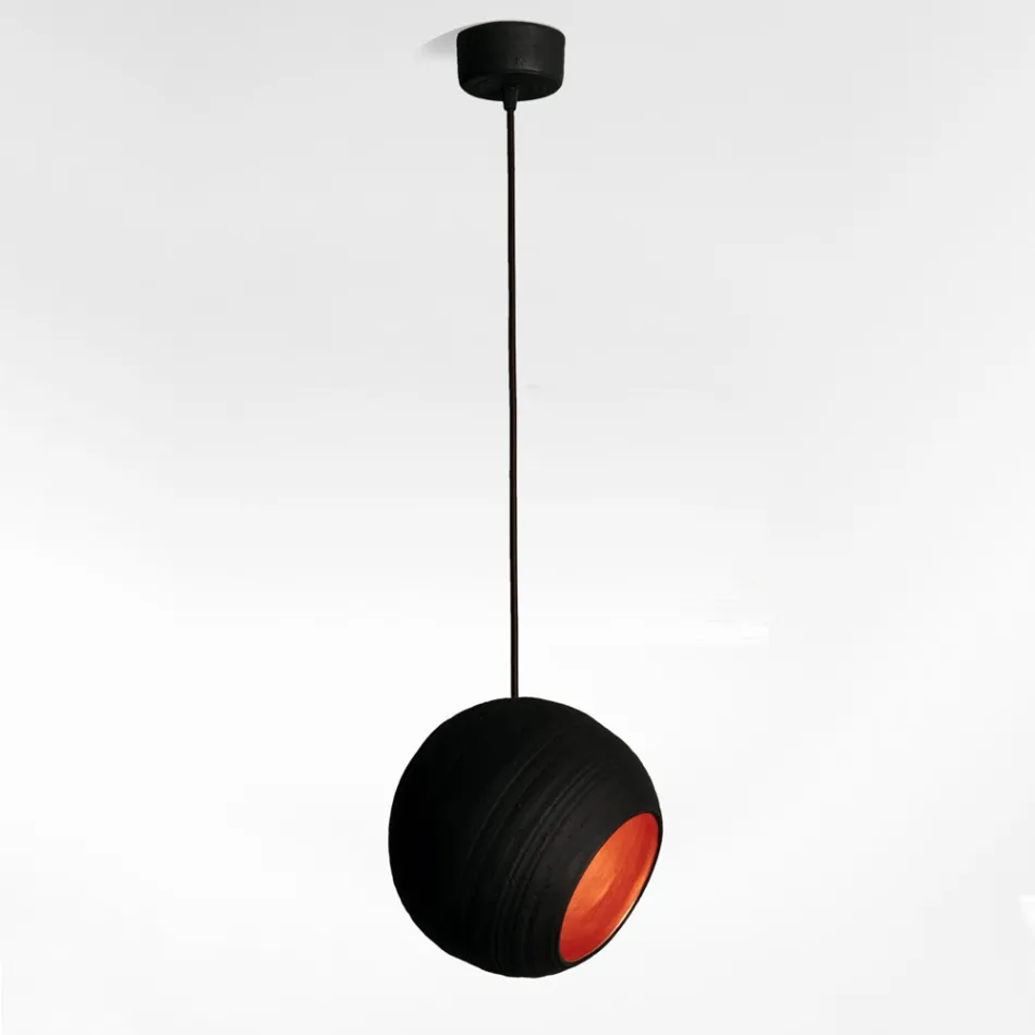 Toscot Newton eigentijdse terracotta hanglamp Viadurini