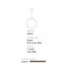 TOSCOT Newton Moderne hanglamp in handgemaakte terracotta Viadurini