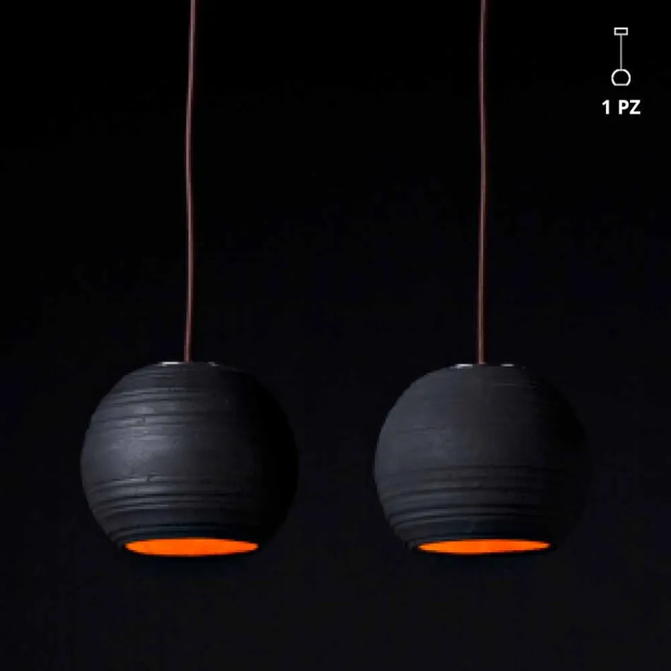 TOSCOT Newton Moderne hanglamp in handgemaakte terracotta Viadurini