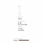 TOSCOT Newton Moderne hanglamp in handgemaakte terracotta Viadurini