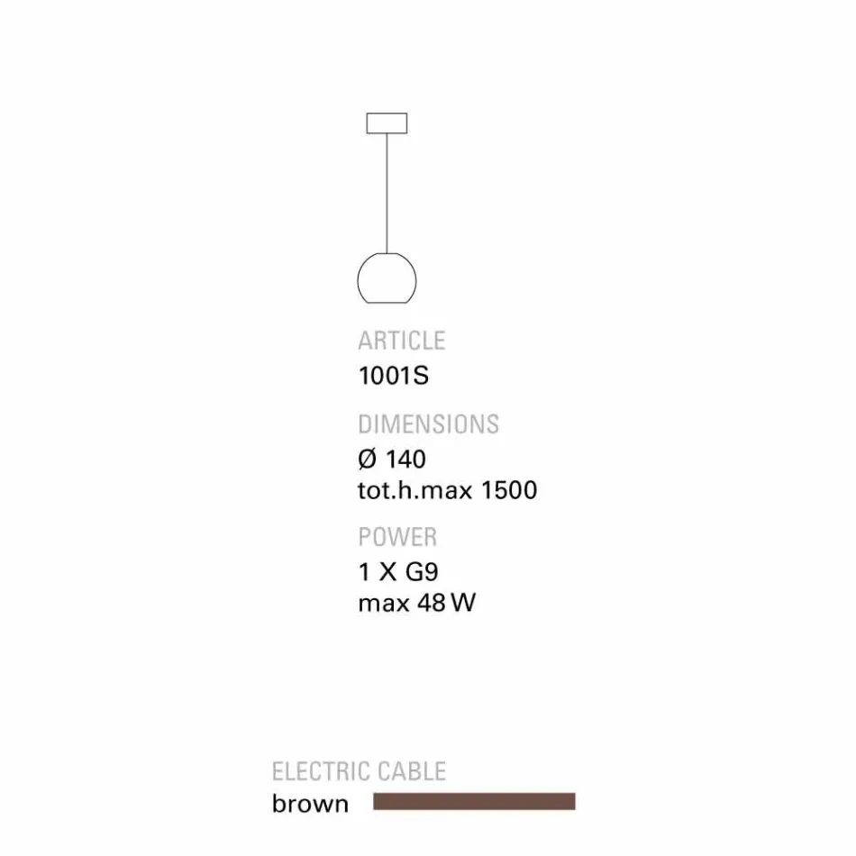 TOSCOT Newton Moderne hanglamp in handgemaakte terracotta Viadurini