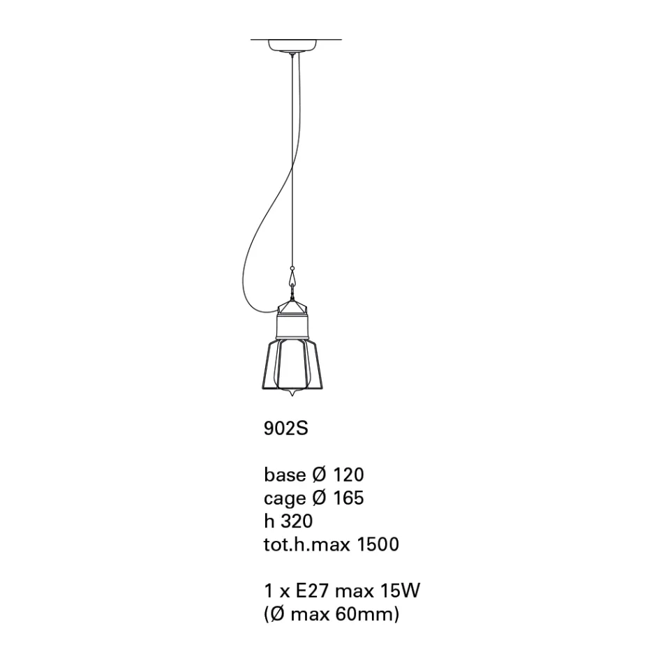 Toscot Novecento terracotta hanglamp met rozet Viadurini