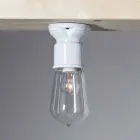 TOSCOT twintigste eeuw moderne plafondlamp terracotta en glas Viadurini