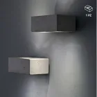 Toscot Smith LED terracotta tuinwandlamp, gemaakt in Toscane Viadurini