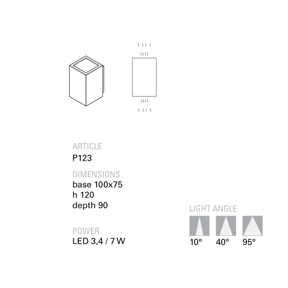 Toscot Smith handgemaakte terracotta LED-tuinwandlamp Viadurini