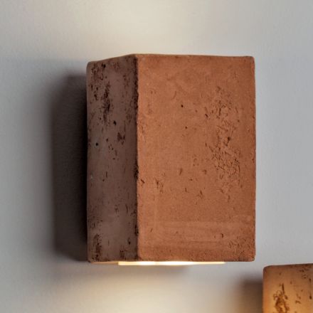 Toscot Smith handgemaakte terracotta LED-tuinwandlamp Viadurini