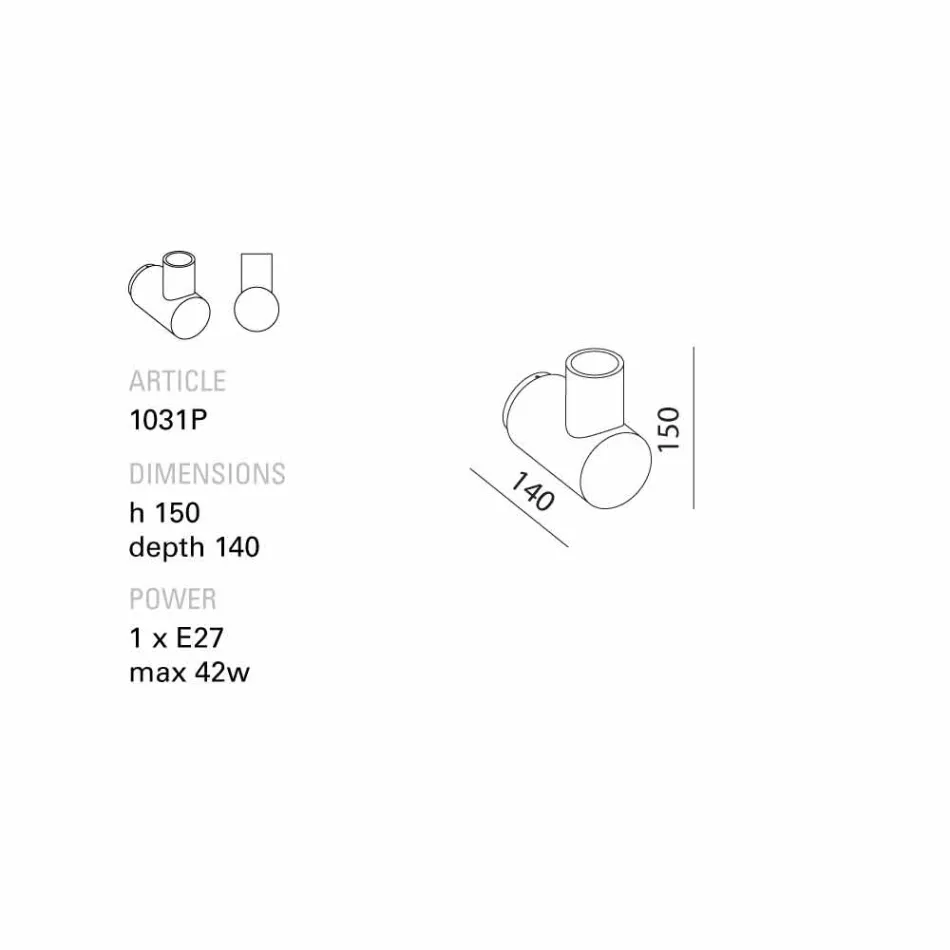 TOSCOT Traffic lamp Muur keramiek gemaakt in Toscane Viadurini