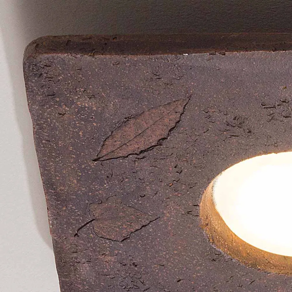 Toscaanse Vivaldi design terracotta wandlamp gemaakt in Italië Viadurini
