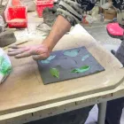 Toscot Vivaldi terracotta applique handgemaakt in Italië Viadurini