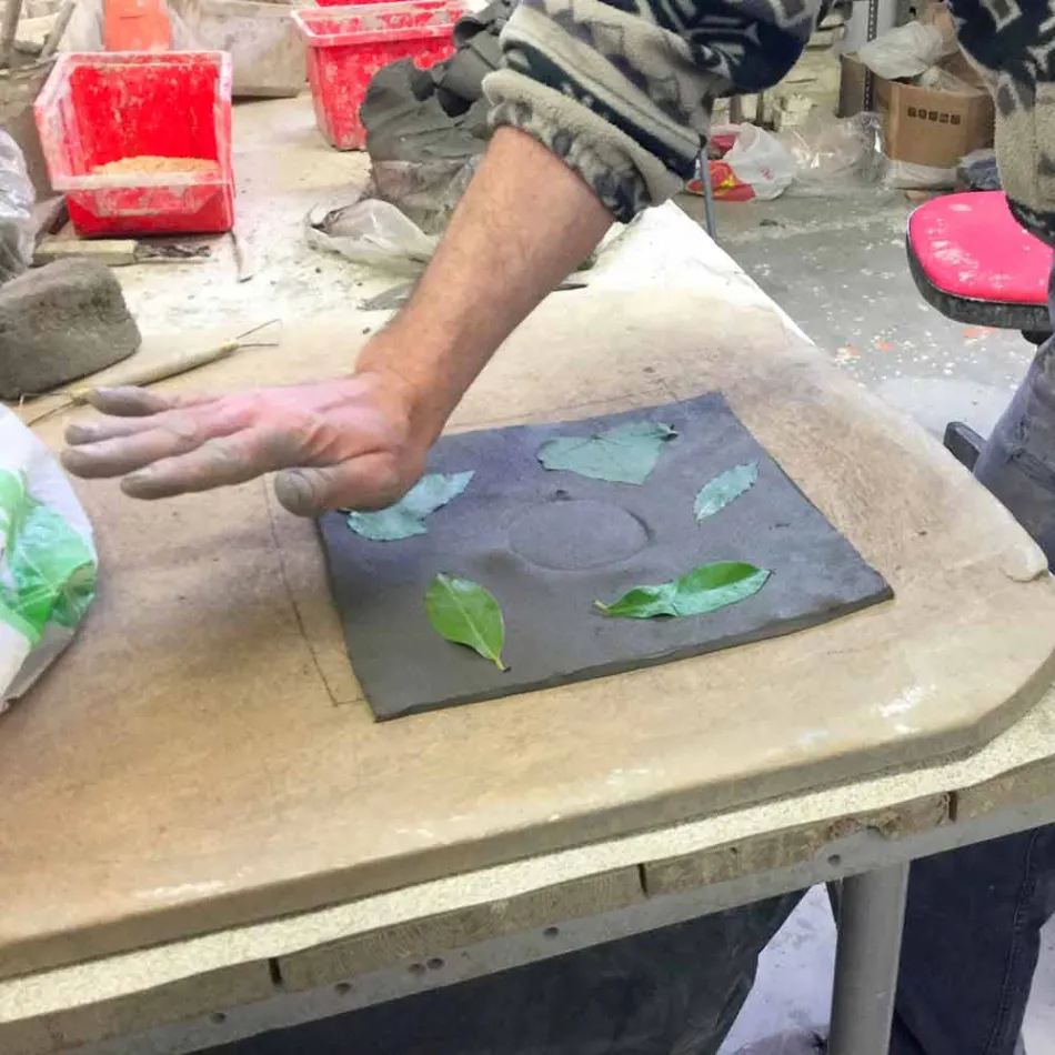 Toscot Vivaldi terracotta applique handgemaakt in Italië Viadurini