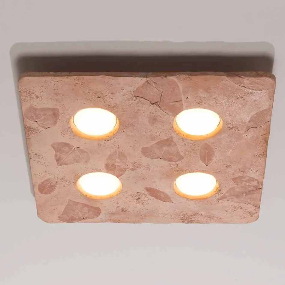Toscaanse Vivaldi design wandlamp in terracotta gemaakt in Italië Viadurini
