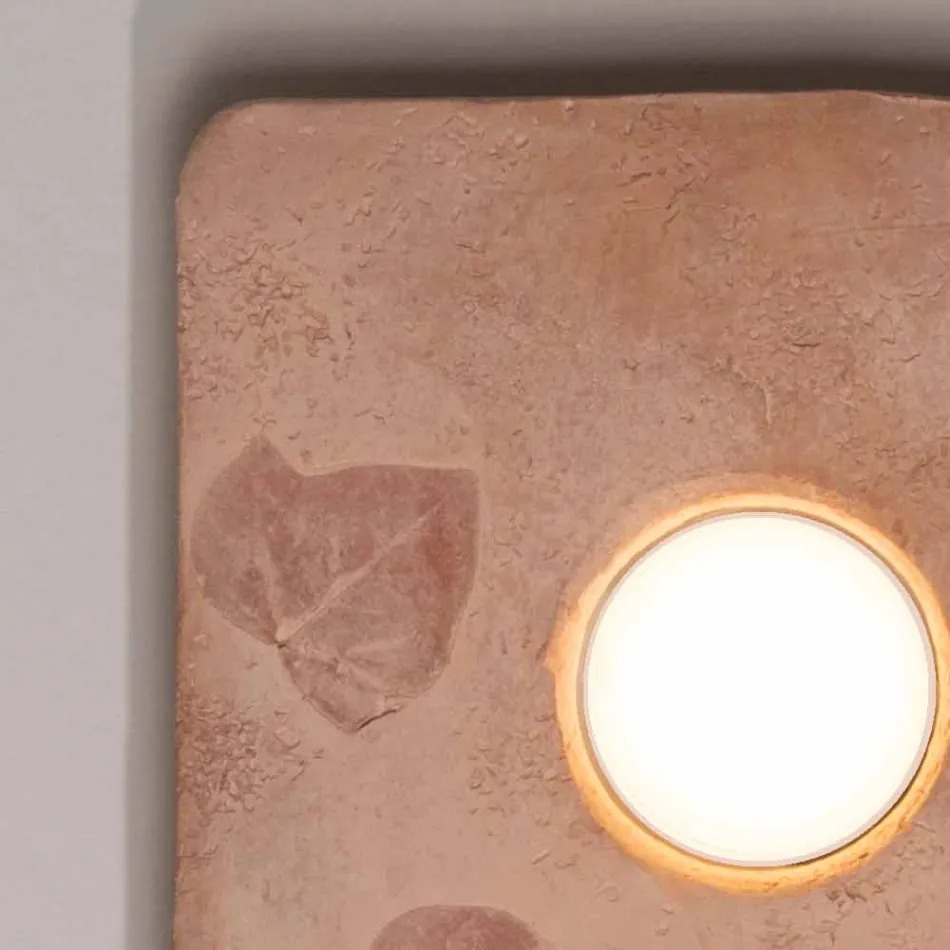 Toscaanse Vivaldi design wandlamp in terracotta gemaakt in Italië Viadurini