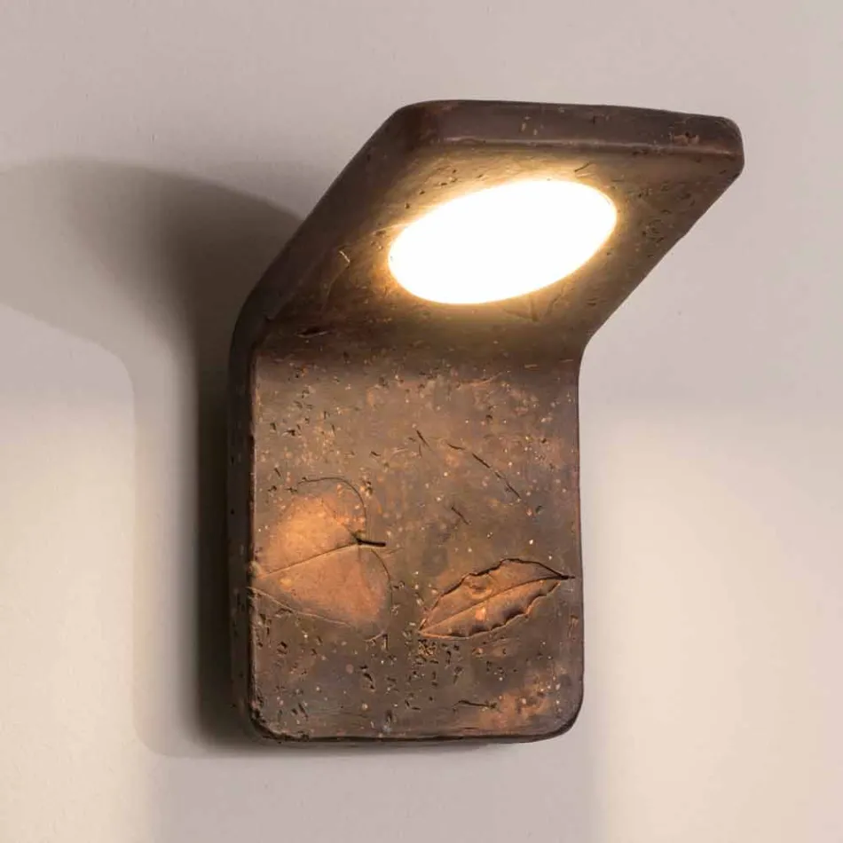 Toscaanse handgemaakte terracotta wandlamp van Vivaldi in Italië Viadurini