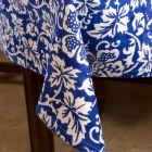 100% Italiaans handgemaakt linnen tafelkleed met eendelige handafdruk - Merken Viadurini