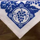 Hoog artistiek linnen tafelkleed met Italiaanse kunsthanddruk - merken Viadurini