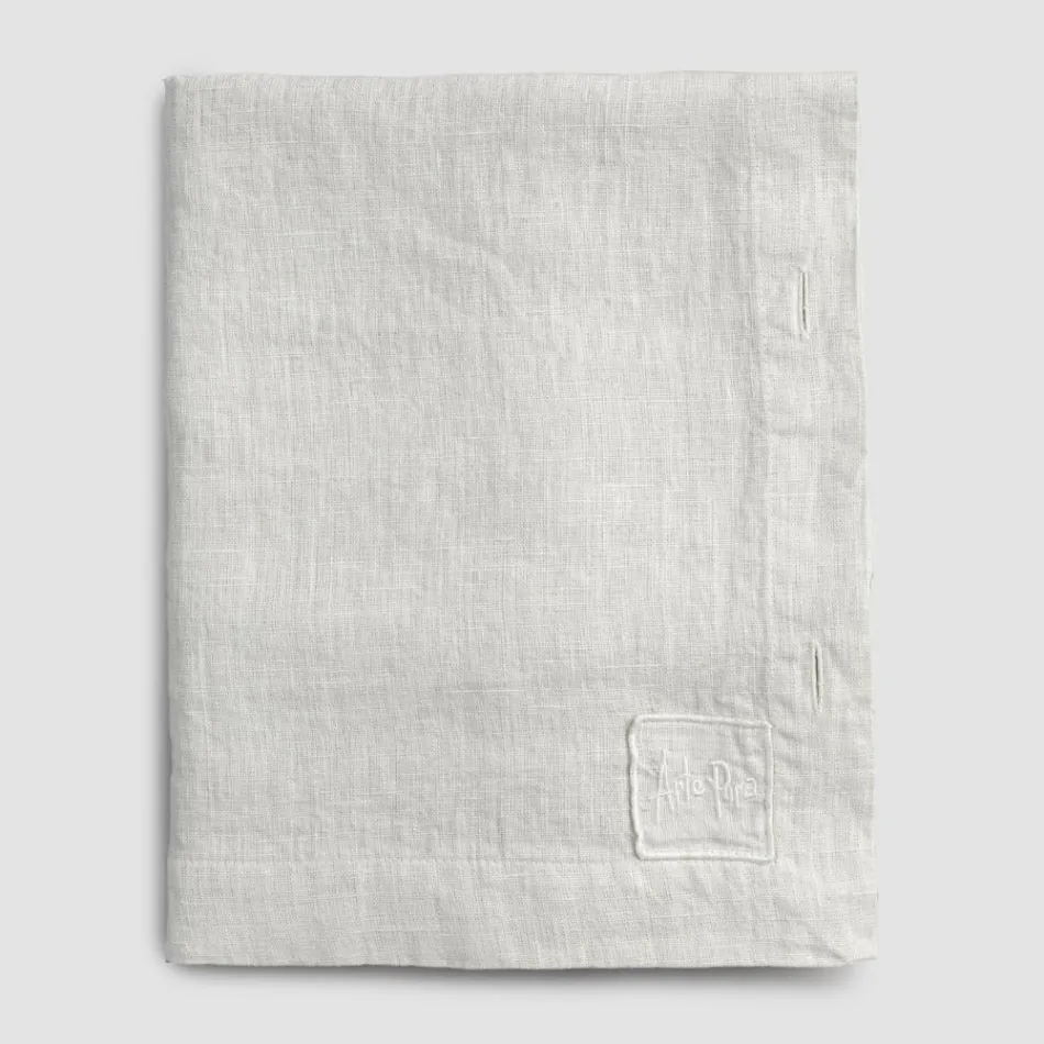 Rechthoekig linnen tafelkleed met knoopsgaten en 12 luxe knopen - Mediterraans Viadurini