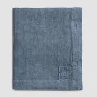 Rechthoekig linnen tafelkleed met knoopsgaten en 12 luxe knopen - Mediterraans Viadurini