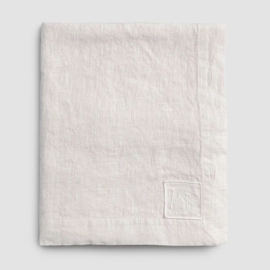 Rechthoekig linnen tafelkleed met knoopsgaten en 12 luxe knopen - Mediterraans Viadurini