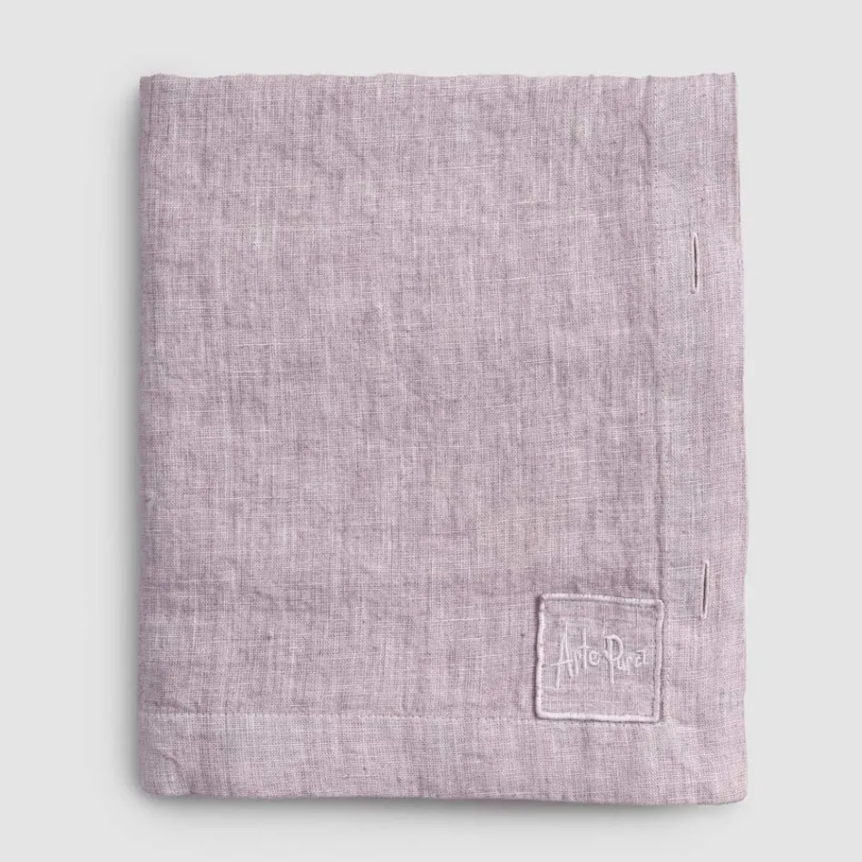 Luxe modulair gekleurd linnen tafelkleed met knoopsgaten en 12 knopen - Mediterraans Viadurini