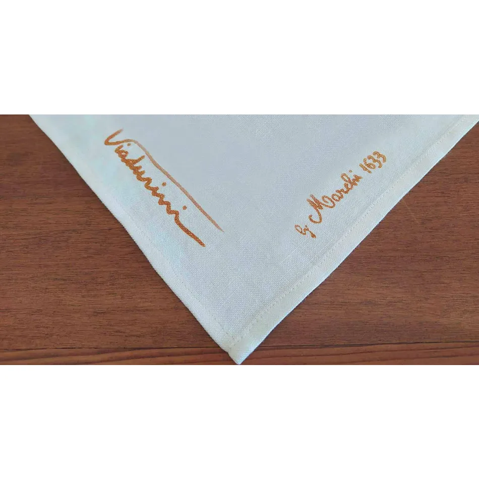 Italiaans handgemaakt tafelkleed van hoge kwaliteit met hand katoen bedrukt Viadurini