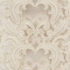 Beige linnen vierkant tafelkleed met handgemaakte luxe Farnese kant - Kippel Viadurini