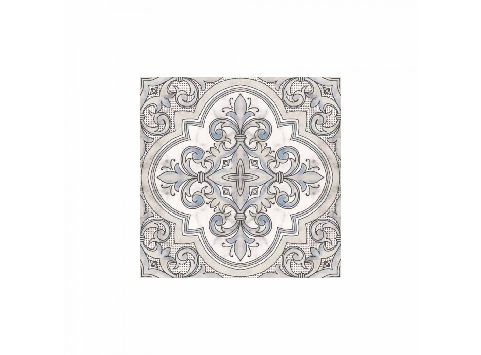 Moderne Amerikaanse placemat in pvc en polyester met patroon, 6 stuks - Costa Viadurini