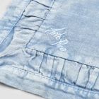 Amerikaanse placemats in lichtblauw of retro linnen met reliëf, 2 stuks - Milone Viadurini