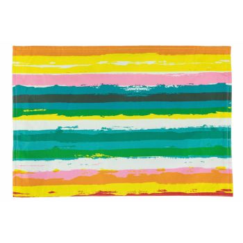 Amerikaanse Placemats in Gekleurd Polyester Dubbelzijdig 12 Stuks - Barcelona