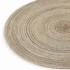Ronde Amerikaanse Placemats in Wit of Bruin Polyester 12 Stuks - Zanette Viadurini