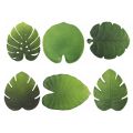 Pvc Ontbijt Placemats Assorti Groen of Zwart Blad 12 Stuks - Esther