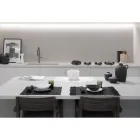 Linnen servetten met zwarte of boterkristallen, 6 stuks Italian Luxury - Prezio Viadurini