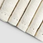 Linnen servetten met zwarte of boterkristallen, 6 stuks Italian Luxury - Prezio Viadurini