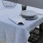 Zware linnen servetten met gevouwen rand, verschillende kleuren, 6 stuks - Onestini Viadurini