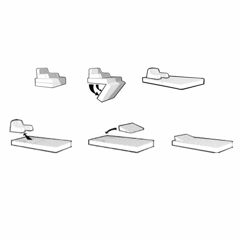 Trona Magnum Luxury drijvende stoel dubbele zitting ontwerp Viadurini