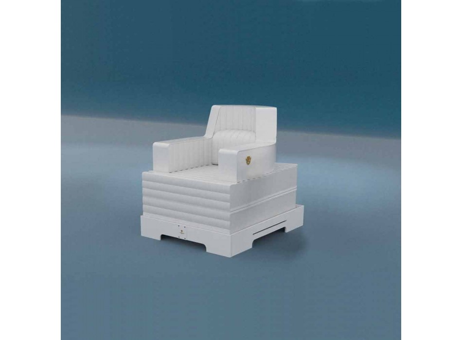 Trona drijvende stoel wit ontwerp gemaakt in Italië Viadurini