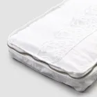 Grote reiskoffer van linnen met Italiaans luxe Sinergia-kant - Randall Viadurini