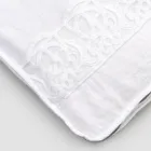 Grote reiskoffer van linnen met Italiaans luxe Sinergia-kant - Randall Viadurini