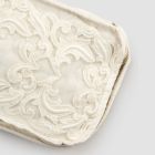 Medium make-uptasje van linnen en katoen met Farnese-kant en ritssluiting - Mike Viadurini