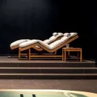 Varaschin Barcode hedendaags tuinbed / indoor teak Viadurini