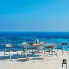 Varaschin Clever voorzitter van modern design tuin, 6 stuks Viadurini