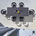 Varaschin Clever voorzitter van modern design tuin, 6 stuks Viadurini