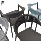 Varaschin Clever voorzitter van modern design tuin, 6 stuks Viadurini