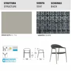 Varaschin Clever voorzitter van modern design tuin, 6 stuks Viadurini