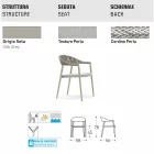 Varaschin Clever voorzitter van modern design tuin, 6 stuks Viadurini