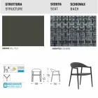 Varaschin Clever voorzitter van modern design tuin, 6 stuks Viadurini