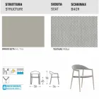 Varaschin Clever voorzitter van modern design tuin, 6 stuks Viadurini