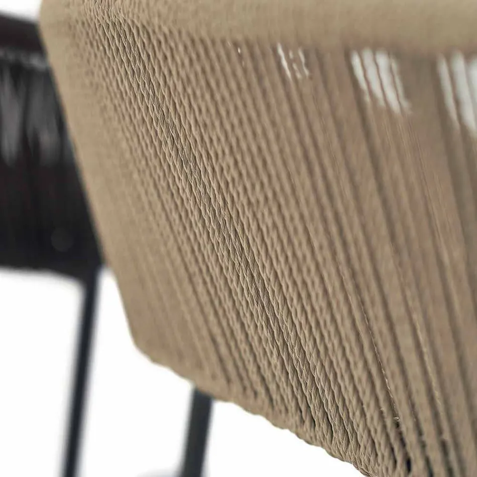 Varaschin Cricket stoel met de hand geweven buitenste, 2 stuks Viadurini