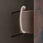 Varaschin Cricket openluchtstoel modern met de hand geweven, 2 stuks Viadurini